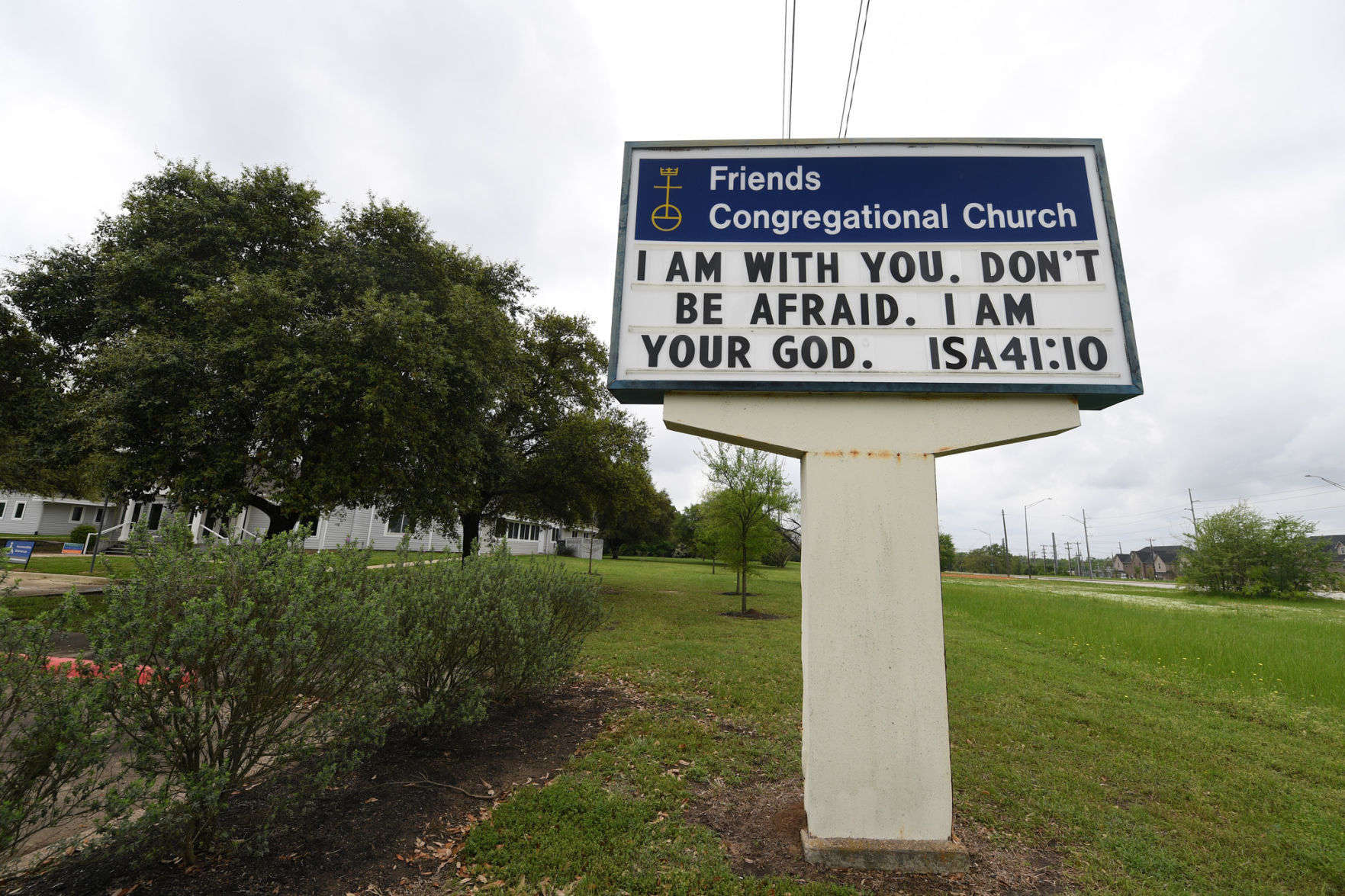 Signs around B-CS